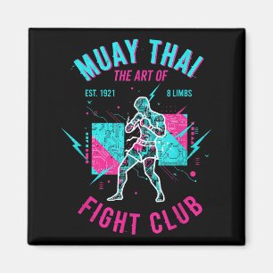 Imã Clube de Luta Cibernética da Arte Muay Thai de 8 M