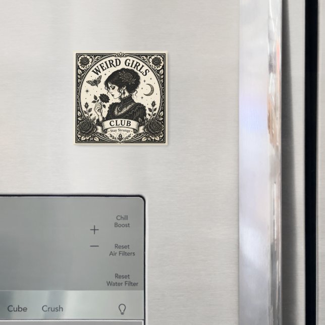 Imã Clube de Meninas Estranhas Ímã Art Nouveau Gótico (In Situ (Fridge))