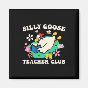 Imã Clube de Professor Pato Selvagem Retro Groovy Prof