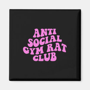 Imã Clube de Rato de Ginásio Anti Social Engraçado Gin