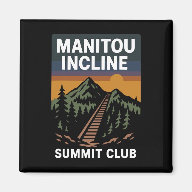 Imã Clube do Cume da Inclinação Manitou (Frente)