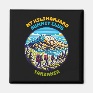 Imã Clube do Cume do Mt Kilimanjaro Tanzânia Mais Alto