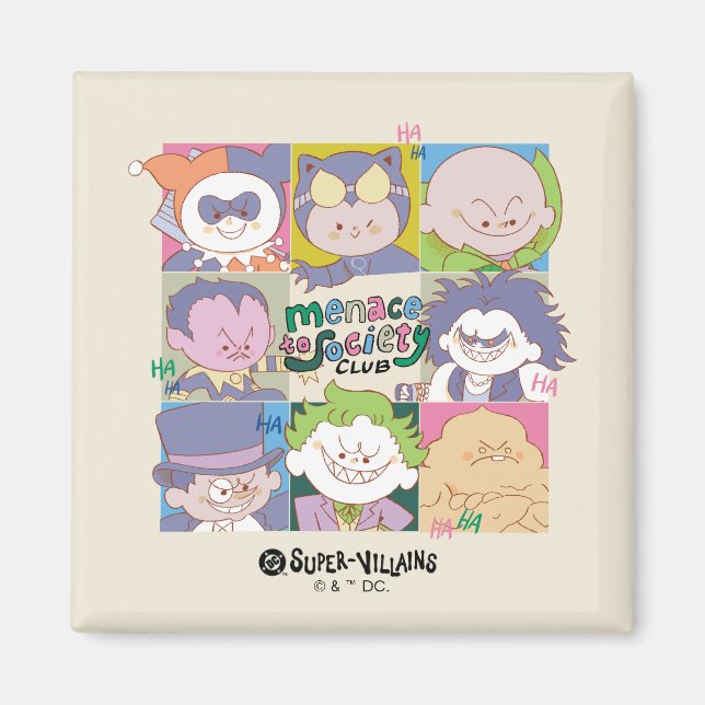 Imã Clube do Gráfico da Ameaça Vilã da Sociedade da DC (Frente)