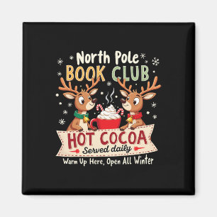 Imã Clube do Livro do Polo Norte Cacau Quente Servido 