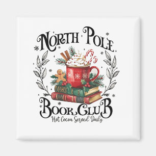 Imã Clube do Livro do Polo Norte Chocolate Quente Nata