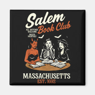 Imã Clube do Livro Vintage Salem Gato Preto Livresco S