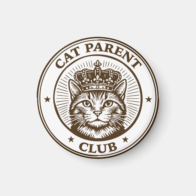 Imã Clube dos Pais de Gatos – Para Humanos Possuídos p (Frente)