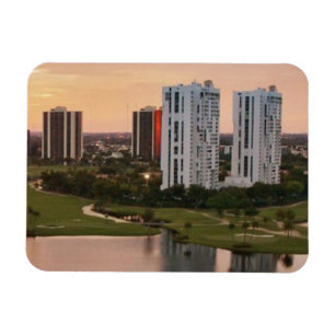 Ímã Clube no por do sol, Aventura, Florida