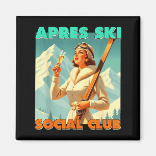 Imã Clube social de après-ski amante de esportes de in