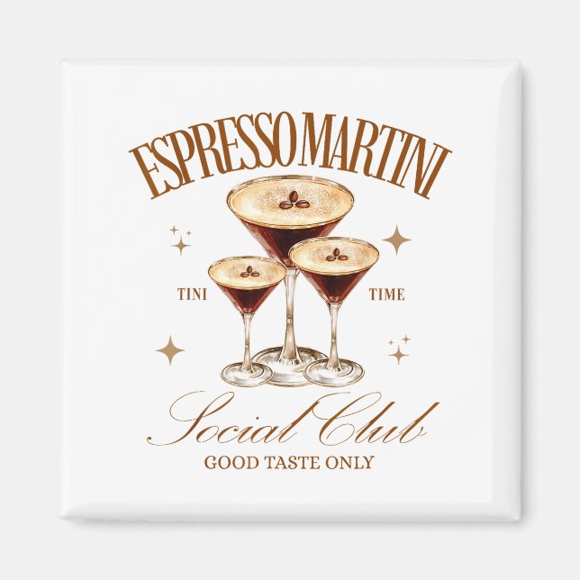 Imã Clube Social de Mulheres de Espresso Martini Beben (Frente)