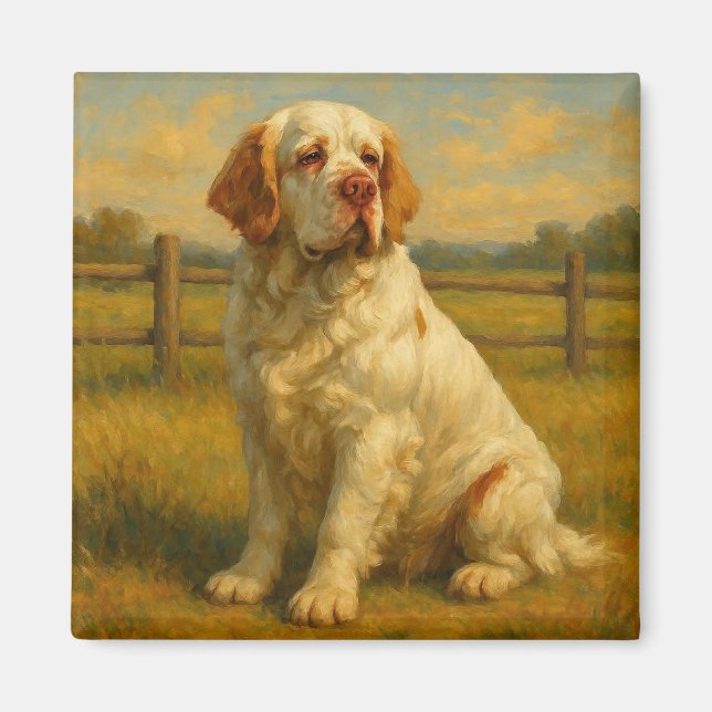 Imã Clumber Spaniel (Frente)