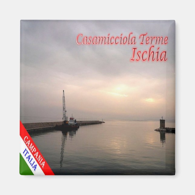 Imã CMP088 ISCHIA, Casamicciola, Itália, geladeira (Frente)