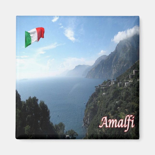 Imã CMP143 AMALFI, Panorama, Itália, frigorífico (Frente)