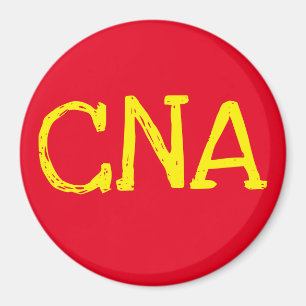 Imã CNA vermelho amarelo