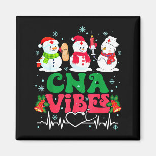 Imã Cna Vibes Enfermeira Boneco de Neve Estetoscópio P