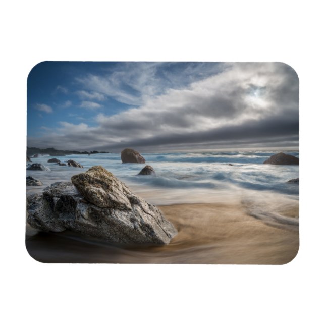 Ímã Coastline | Stormy Big Sur, Califórnia (Horizontal)