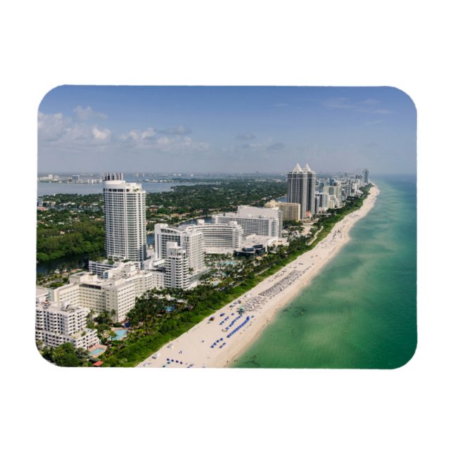 Ímã Coastline | Urban Beach, Miami, Florida (Horizontal)