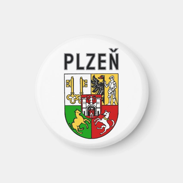Imã Coat of Arms of Plzeň, Czech Republic (Frente)