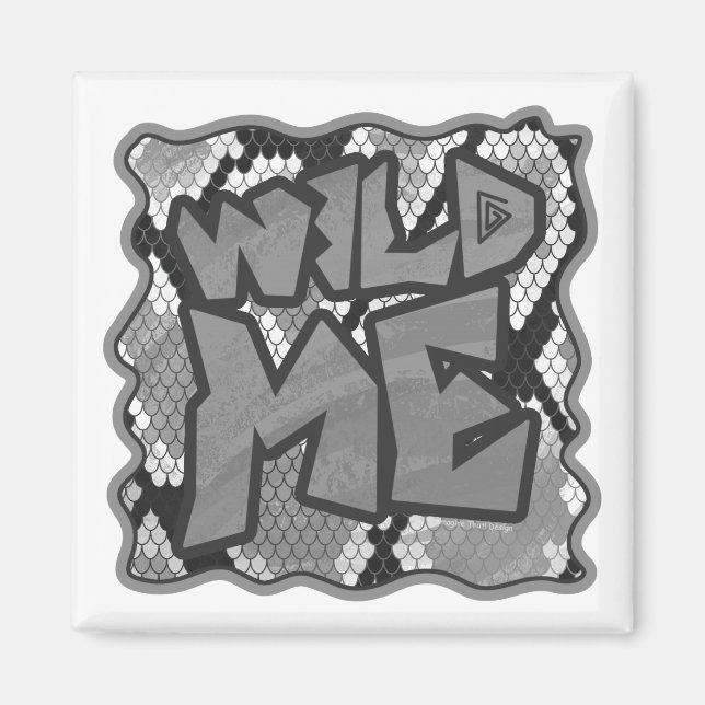 Imã Cobra Amarelo e Impressão Dourado (Frente)