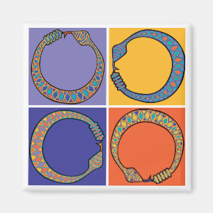 Imã Cobra azul Ourboros