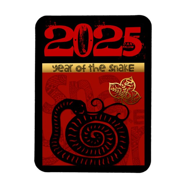 Ímã Cobra chinês personalizado de Ano Novo Zodiac Birt (Vertical)