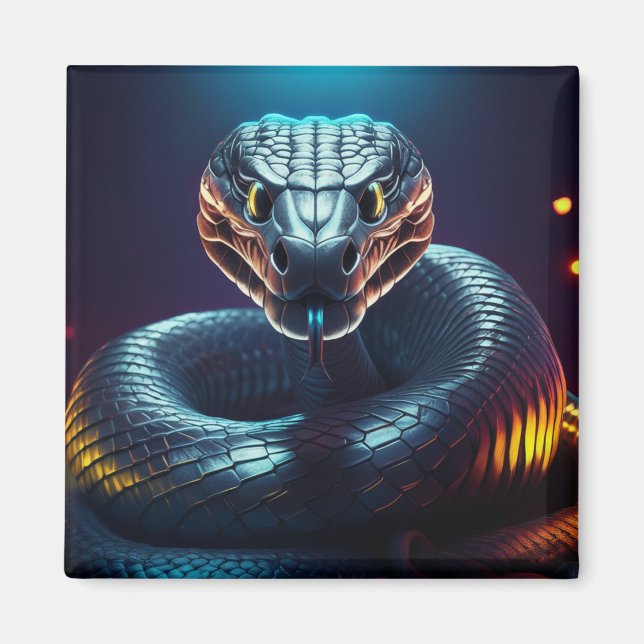 Imã Cobra Prateada Língua de Cobra Prateada (Frente)