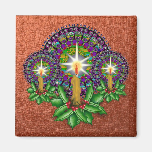 Imã Cobre Vitoriano do Magneta de Natal (Frente)