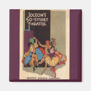 Imã Cobrir 1923 do playbill do teatro de Al Jolson