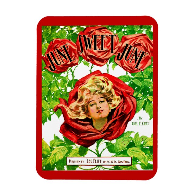 Ímã cobrir de impressão de 1908 June Sweet June sheet (Vertical)
