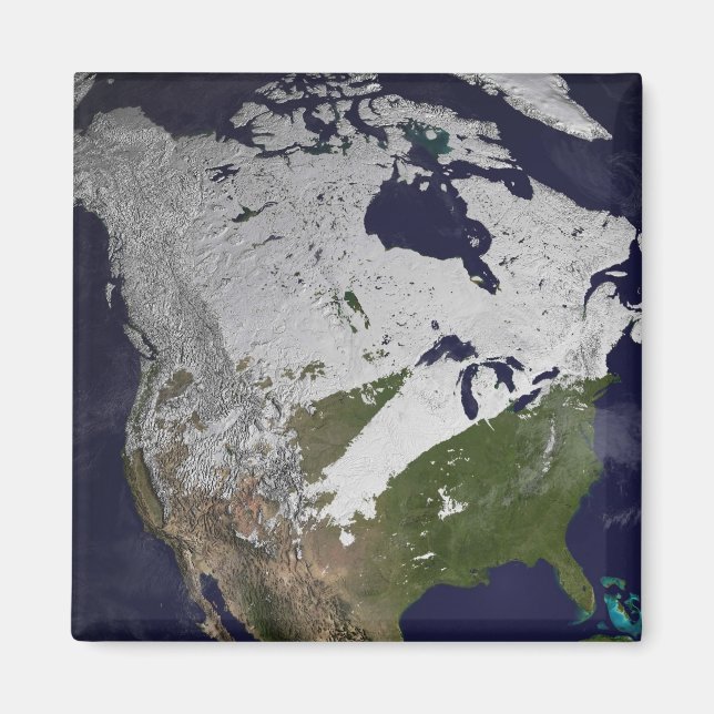 Imã Cobrir de inverno na neve no hemisfério Norte (Frente)