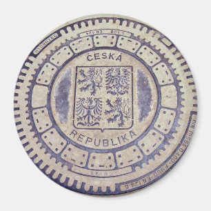 Imã Cobrir do esgoto da brasão de Praga