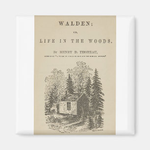 Imã Cobrir do Livro Walden Vintage
