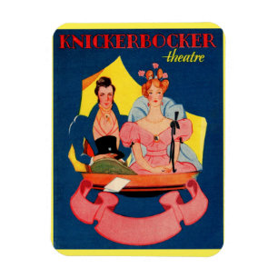 Ímã cobrir do playbill do Teatro do Knickerbocker