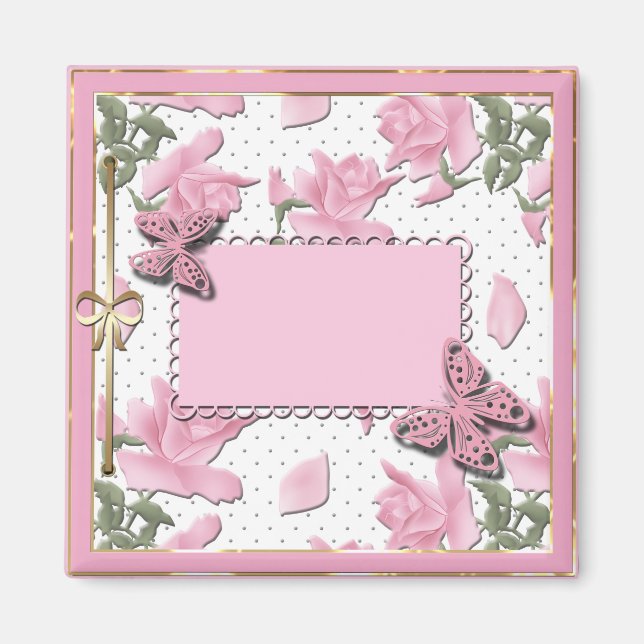 Imã Cobrir rosa (Frente)