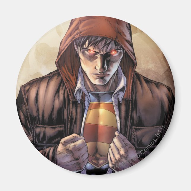 Imã Cobrir Terrestre Super-Homem - Cor (Frente)