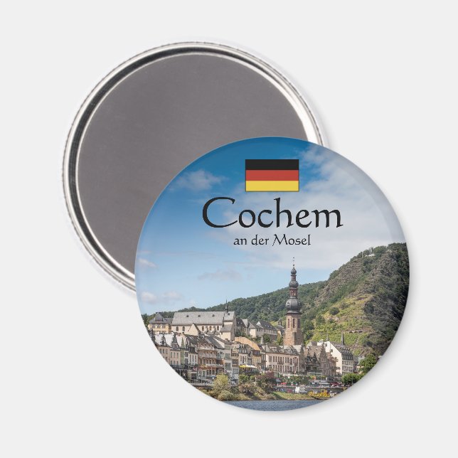 Imã Cochem Alemanha Souvenir (Front/Back)