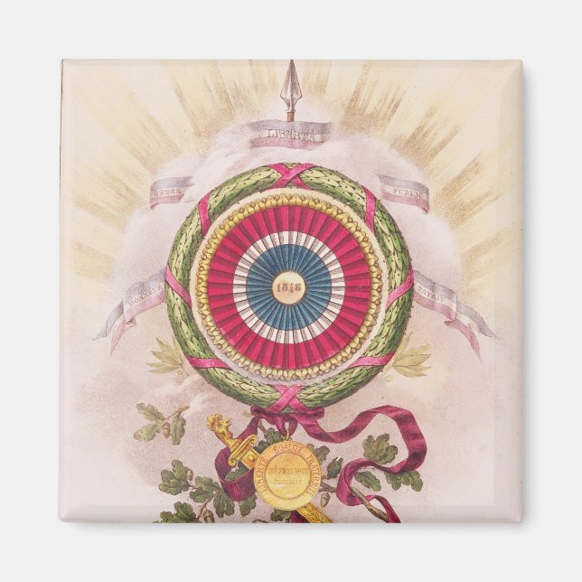 Imã Cockade, emblema de 1848 (Frente)