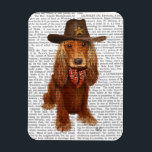 Ímã Cocker Spaniel Cowboy 2<br><div class="desc">Pets</div>