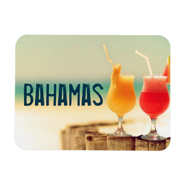 Ímã Cocktails das Bahamas (Horizontal)