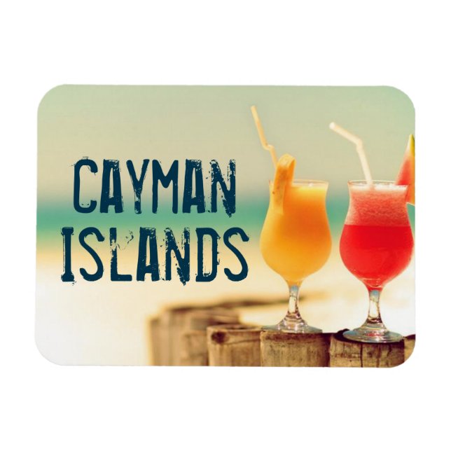 Ímã cocktails das Ilhas Cayman (Horizontal)