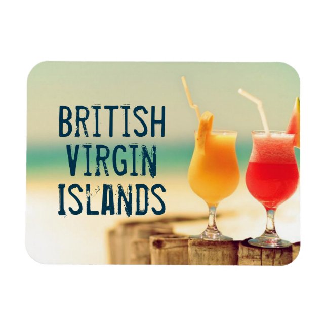 Ímã cocktails das Ilhas Virgens Britânicas (Horizontal)