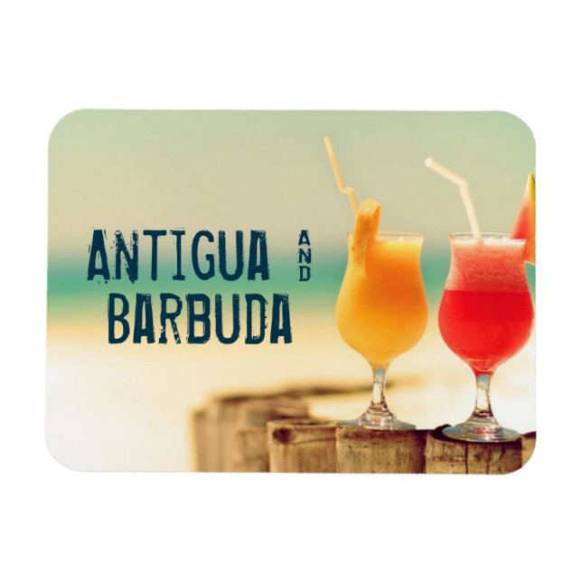Ímã Cocktails de Antígua e Barbuda (Horizontal)