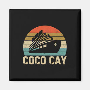 Imã Coco Cay Byhamas Lembranças Vintage Retro