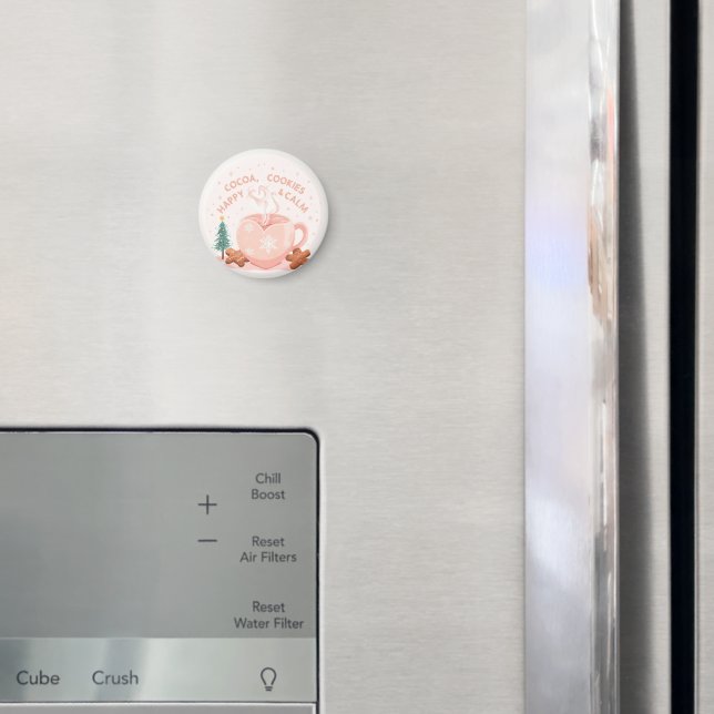 Imã Cocoa, Cookies & Calm – Pastel Christmas CoT-Shirt (In Situ (Fridge))