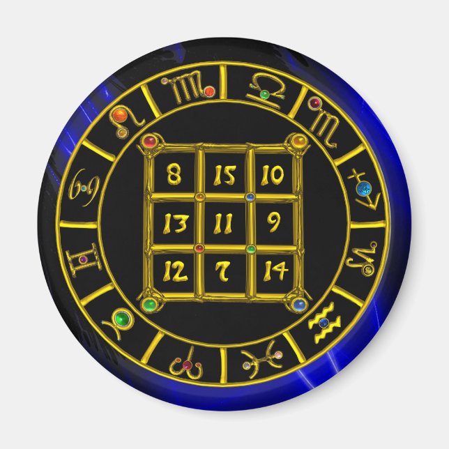 Imã CÓDIGO ASTRAL,MAGIC SQUARE 33 Gráfico de Astrologi (Frente)