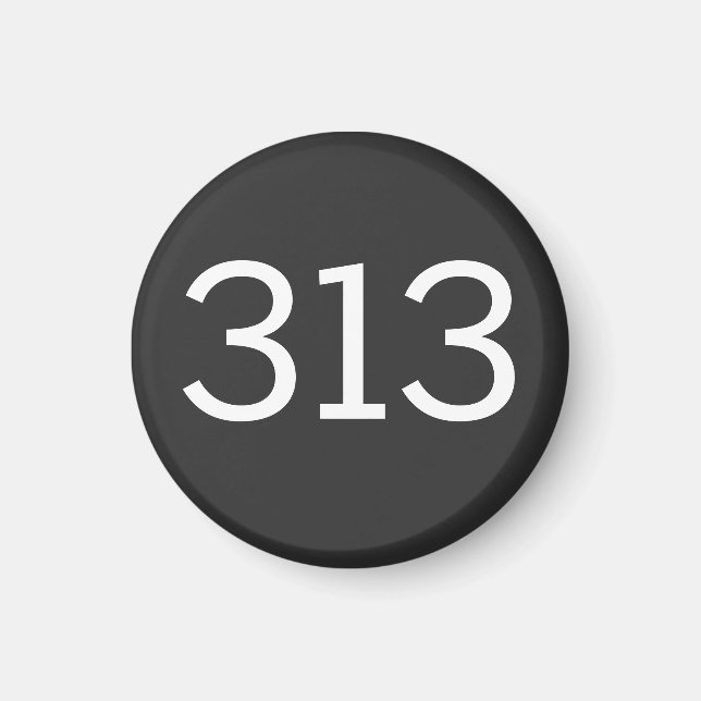 Imã Código de área 313 (Detroit) (Frente)