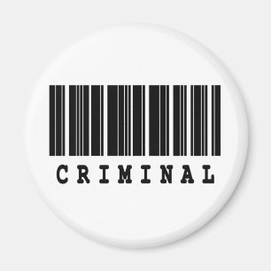 Imã código de barras criminoso