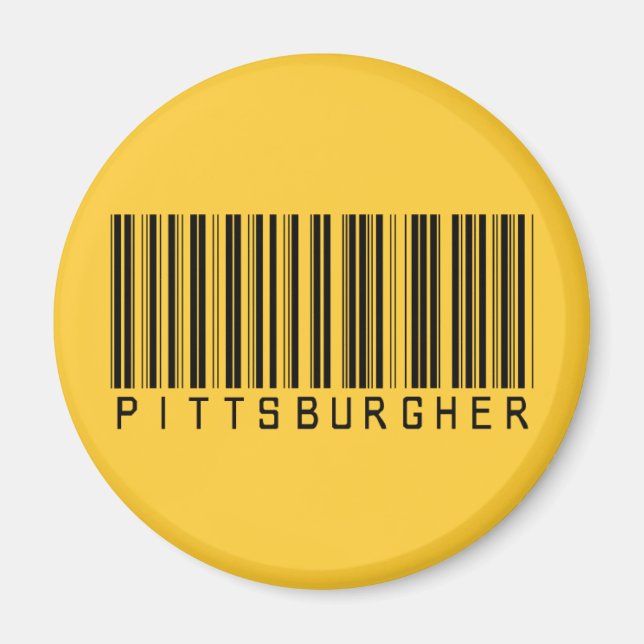 Imã Código de Barras Pittsburgher (Frente)
