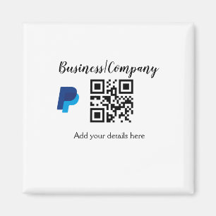 Imã Código de barras QR add name do site da empresa co