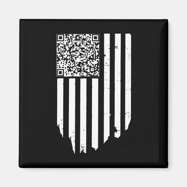 Imã Código de Dança de Ritonância Qr Trump Funny (Frente)